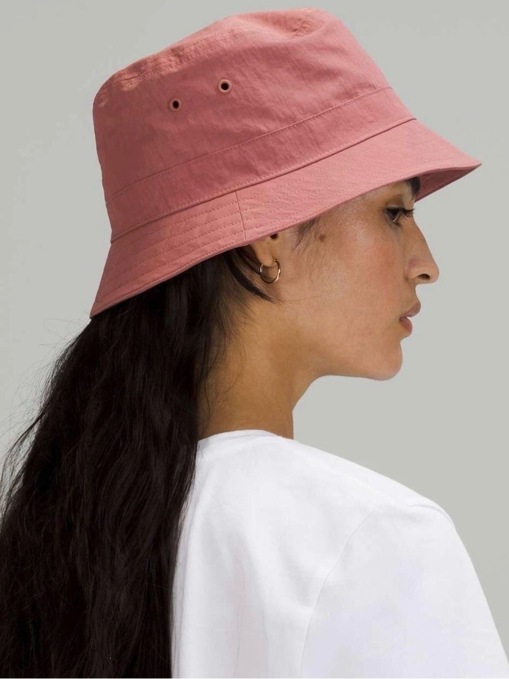 Lululemon On My Level Bucket Hat M/L Pink Mauve Water Repellent Ventilation